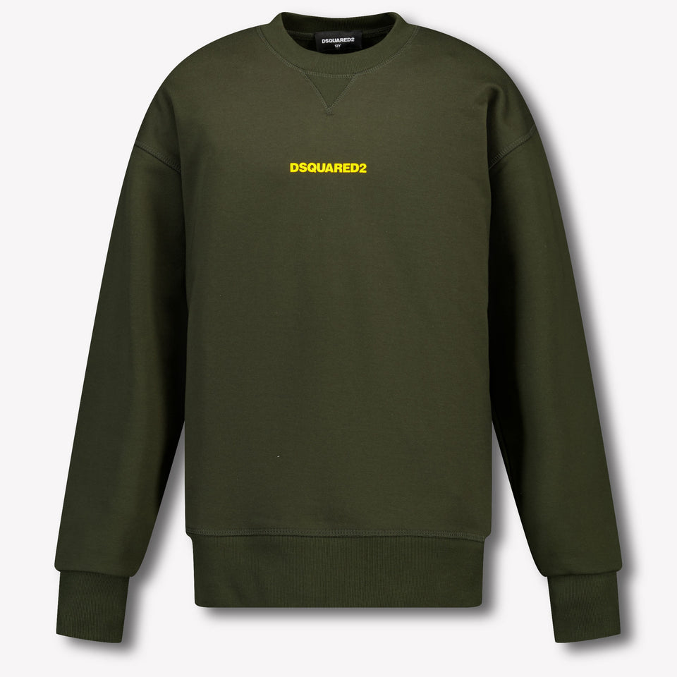 Dsquared2 Kinder Unisex Trui In Army