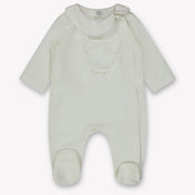 First Bebé Unisex Traje de caja Blanco Roto