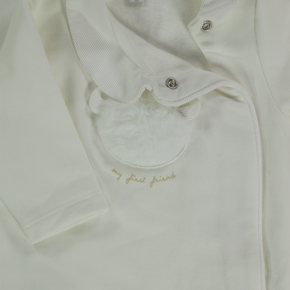 First Bebé Unisex Traje de caja Blanco Roto