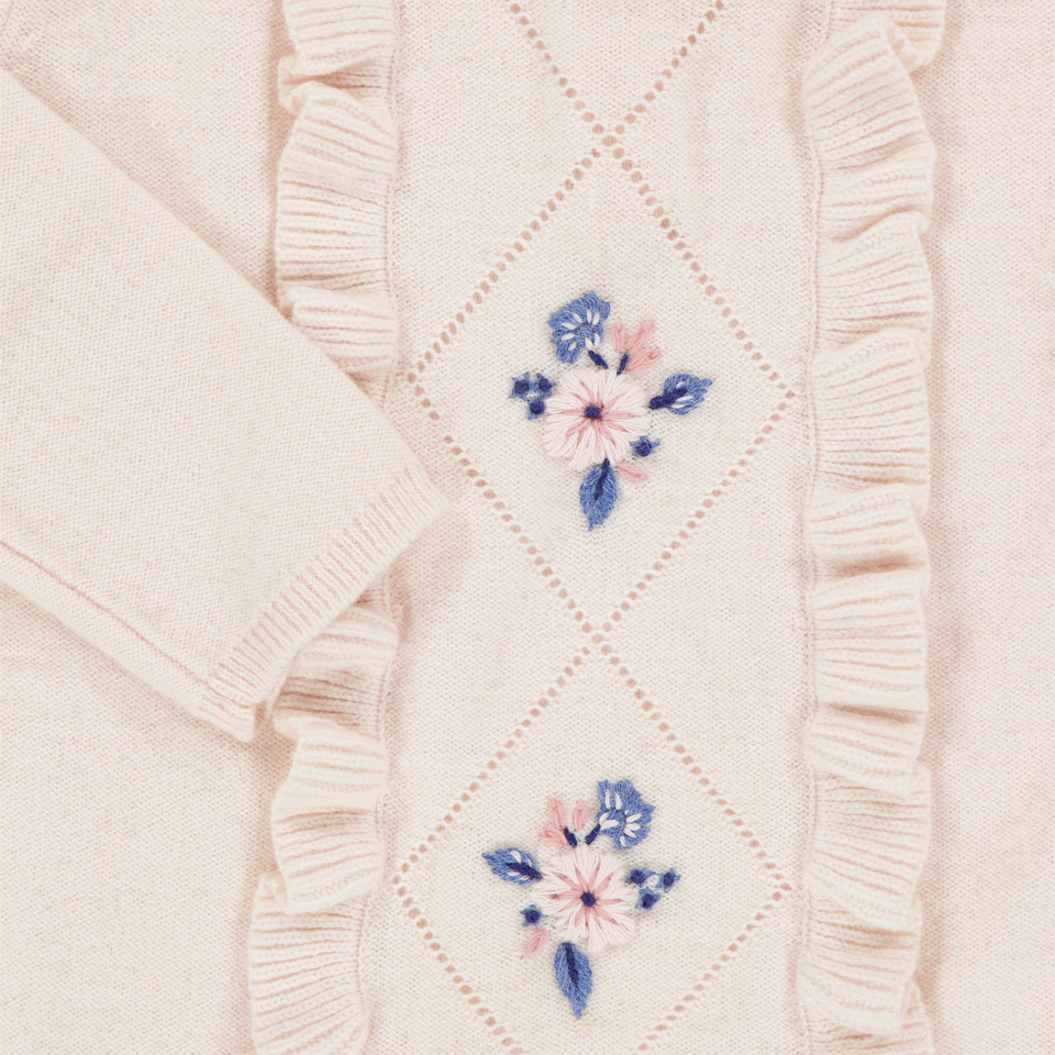 Tartine et chocolaat bébé Filles Pull Rose Léger