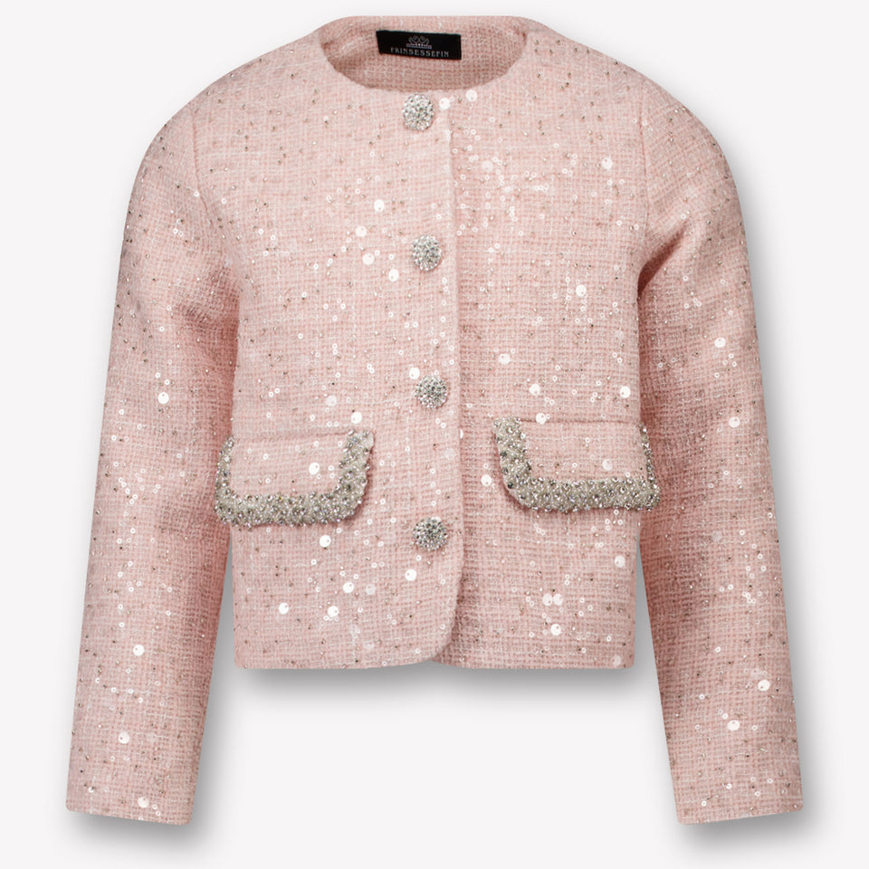 Prinsessefin Kids Girls Jacket in Light Pink