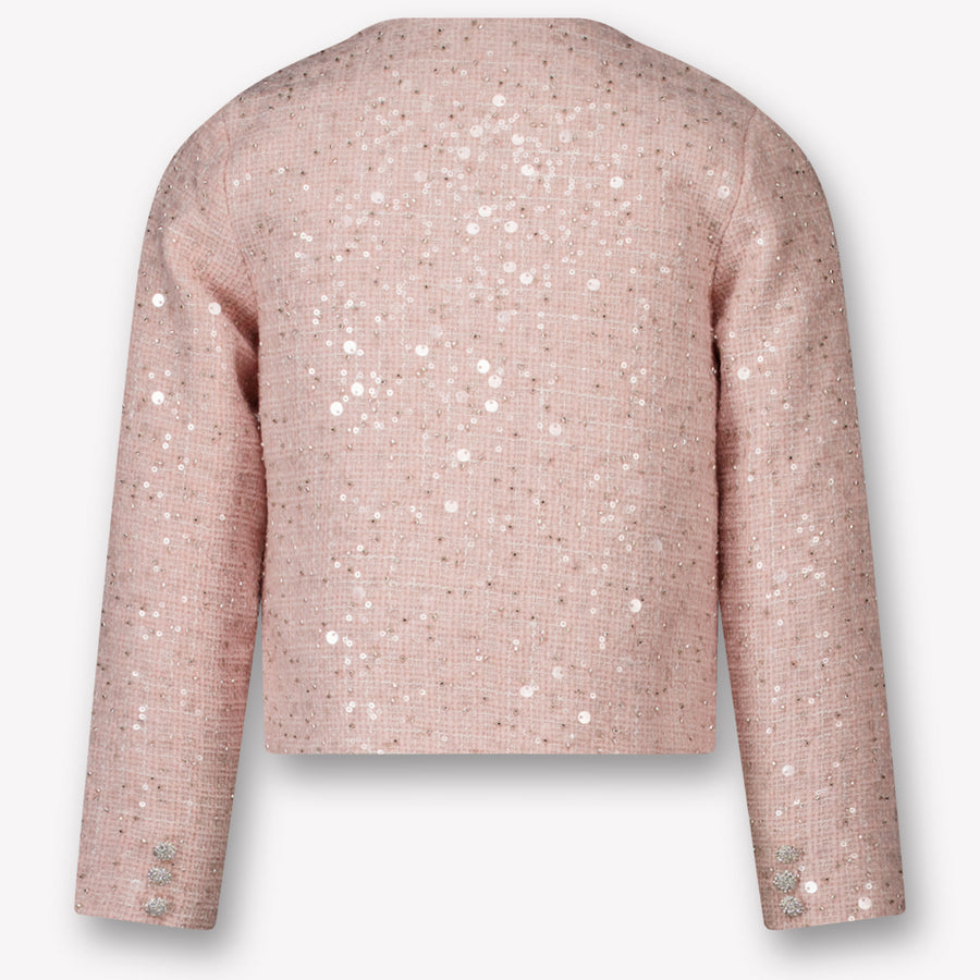 Prinsessefin Enfant Filles Veste Rose Léger