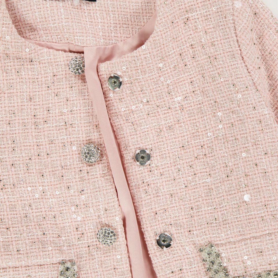 Prinsessefin Kids Girls Jacket in Light Pink