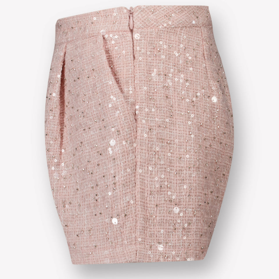 Prinsessefin Enfant Filles Short dans Rose Léger