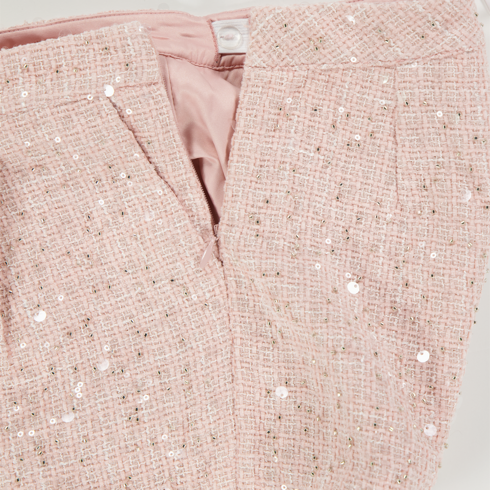 Prinsessefin Enfant Filles Short dans Rose Léger