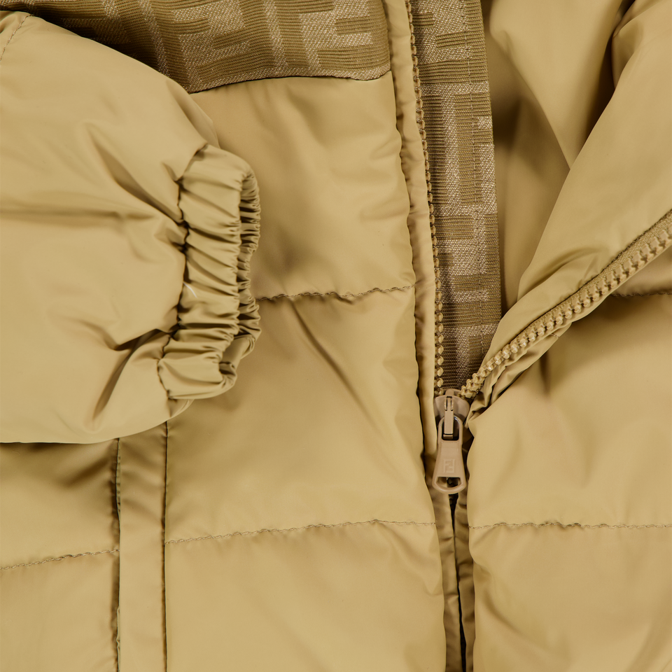 Fendi bebe Unisex abrigo de invierno en Beige