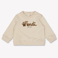 Fendi Bébé Unisexe Pull Beige Clair