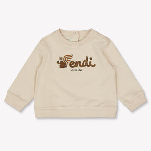 Fendi Bébé Unisexe Pull Beige Clair