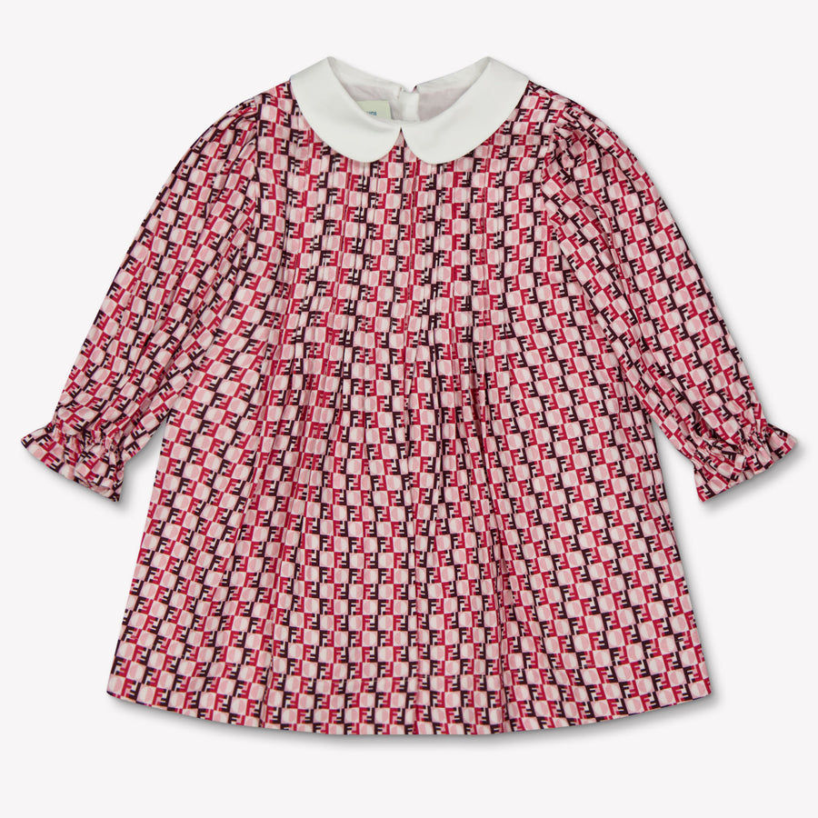 Fendi Bebé Chicas Vestido Rosa