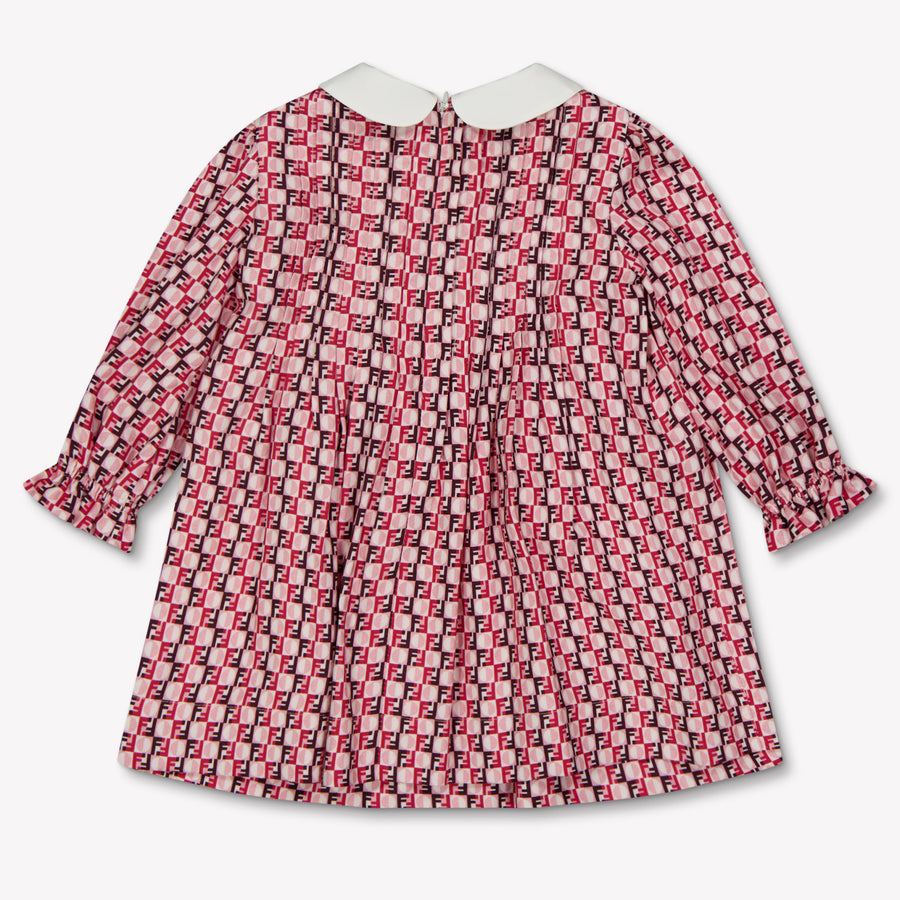 Fendi Bebé Chicas Vestido Rosa