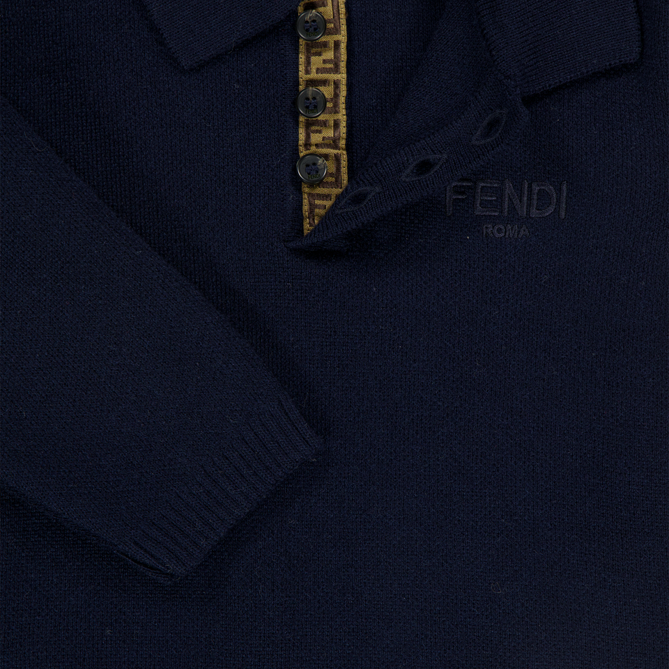 Fendi Bebé Chicos Chaleco Navy