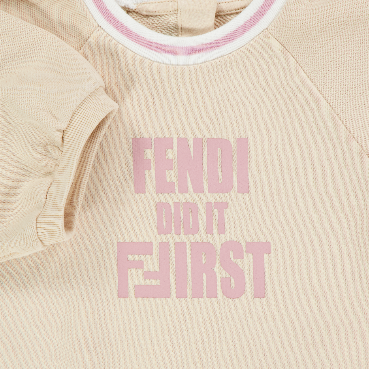 Fendi Bébé Filles Robe Beige Clair