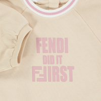 Fendi Bébé Filles Robe Beige Clair