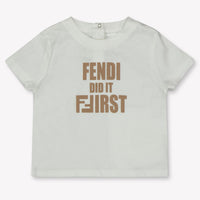 Fendi Bambino Ragazze Maglietta dentro Beige