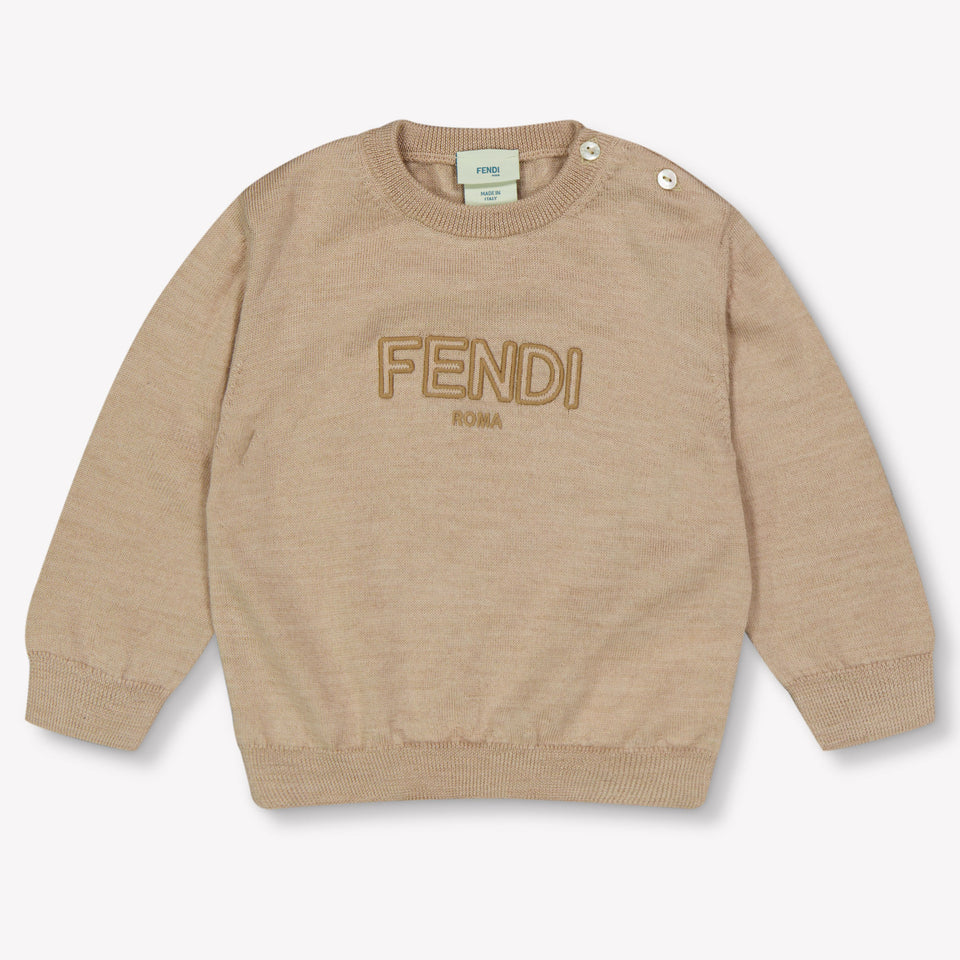 Fendi Baby Unisex Pullover in Helles Beige