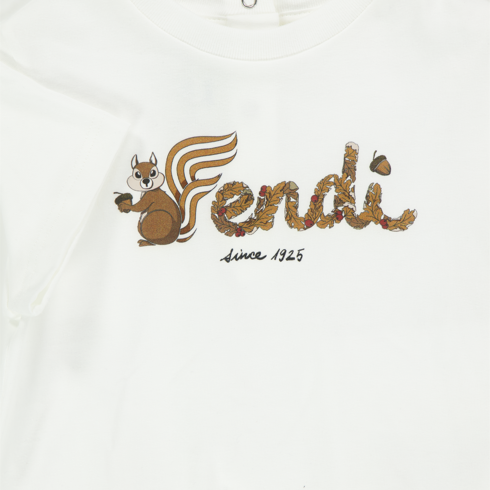 Fendi Baby Unisex T-shirt in White