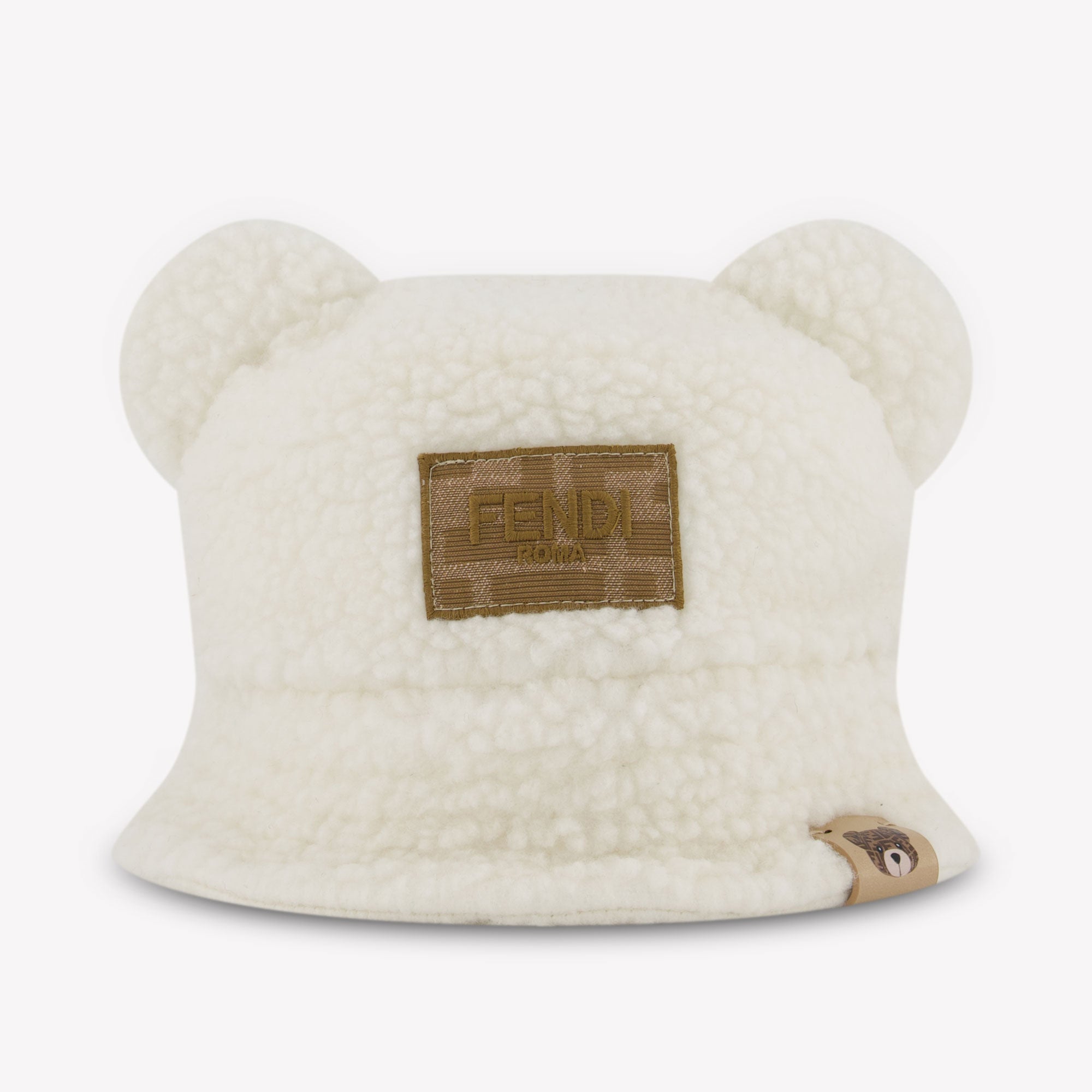 Fendi Baby Unisex Hat in OffWhite