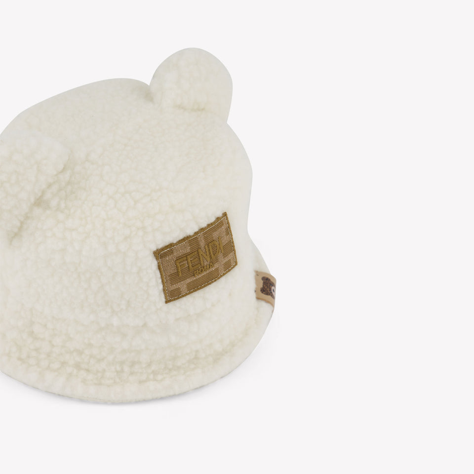 Fendi Bambino Unisex Cappello in Off White
