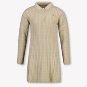Tommy Hilfiger Kids Girls Dress Beige