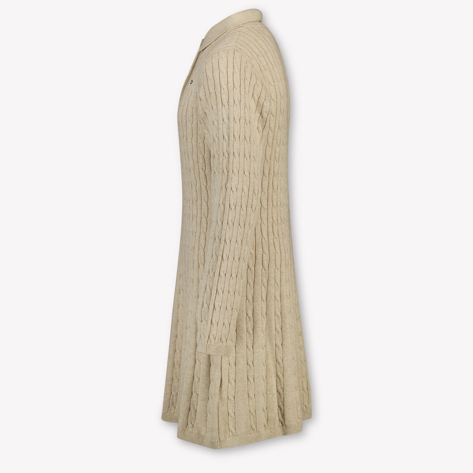 Tommy Hilfiger Kids Girls Dress Beige