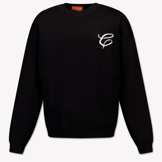 CROYEZ KINDER Garçons Pull Noir