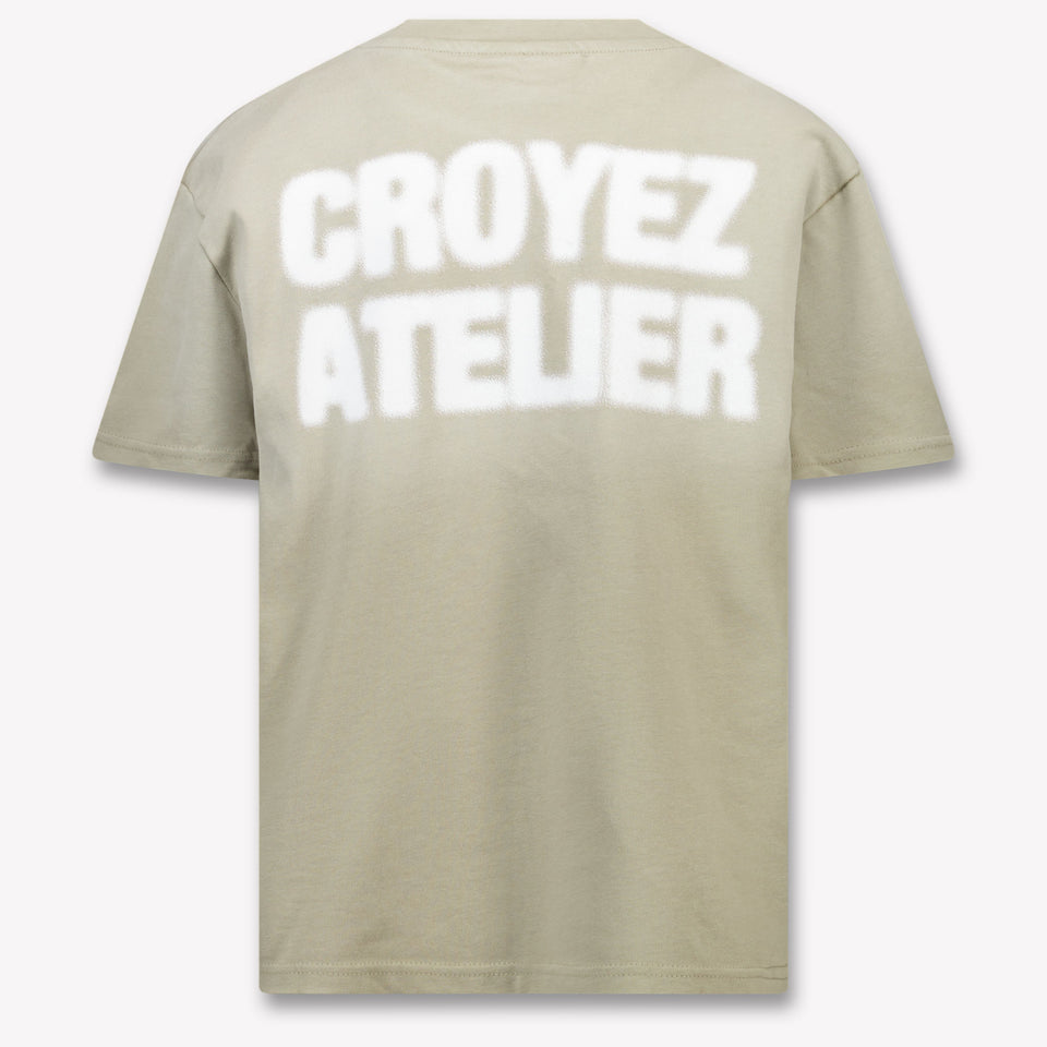 Croyez Kids Boys T-shirt in Olive Green