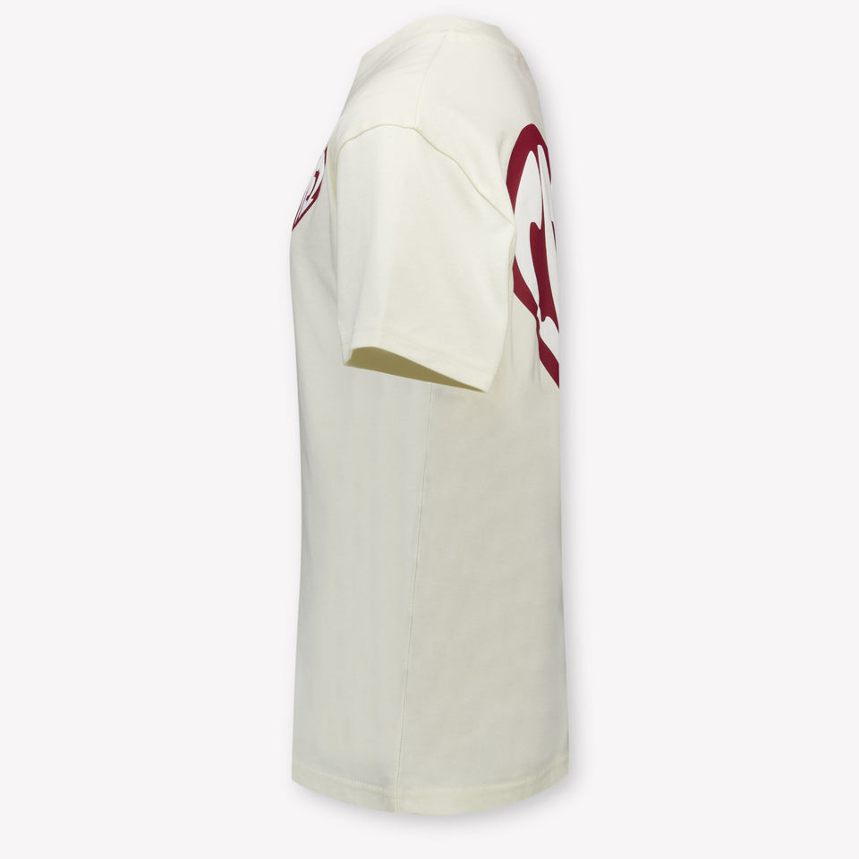 Croyez Kinder Jongens T-Shirt In Off White