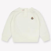 Moncler Baby Jongens Trui In Off White