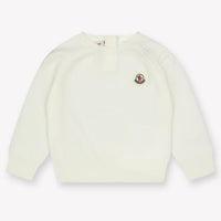 Moncler Bébé Garçons Pull en blanc cassé