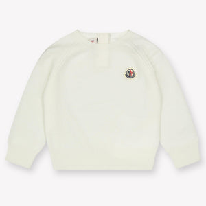 Moncler Bébé Garçons Pull en blanc cassé