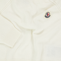 Moncler Bébé Garçons Pull en blanc cassé