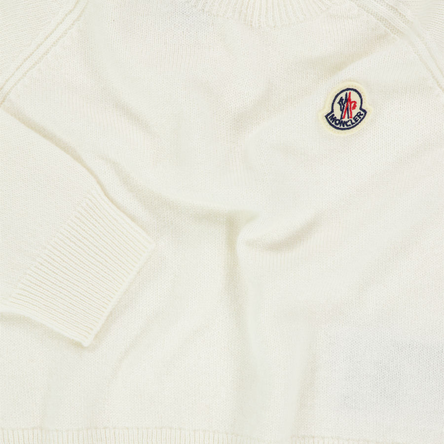 Moncler Bébé Garçons Pull en blanc cassé