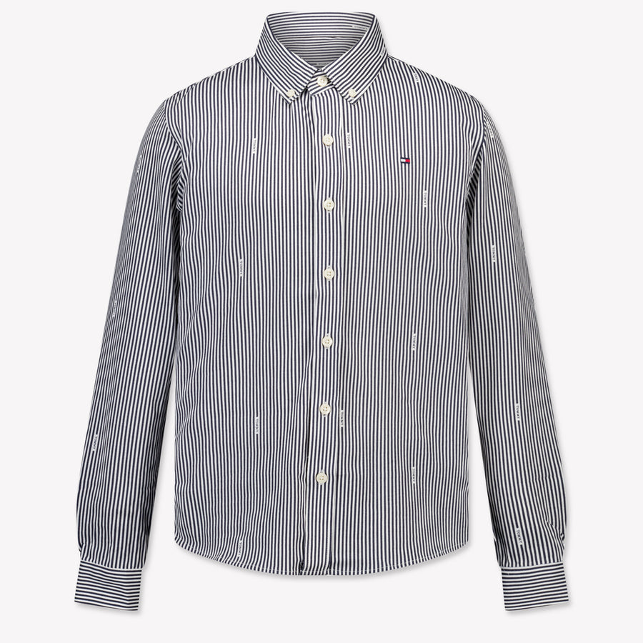 Tommy Hilfiger Niño Chicos Blusa en Navy