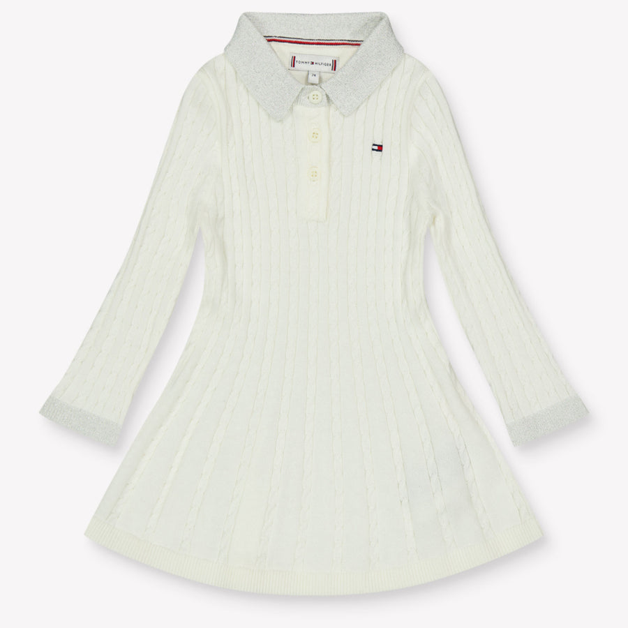 Tommy Hilfiger Baby Mädchen Kleid Grauweiß