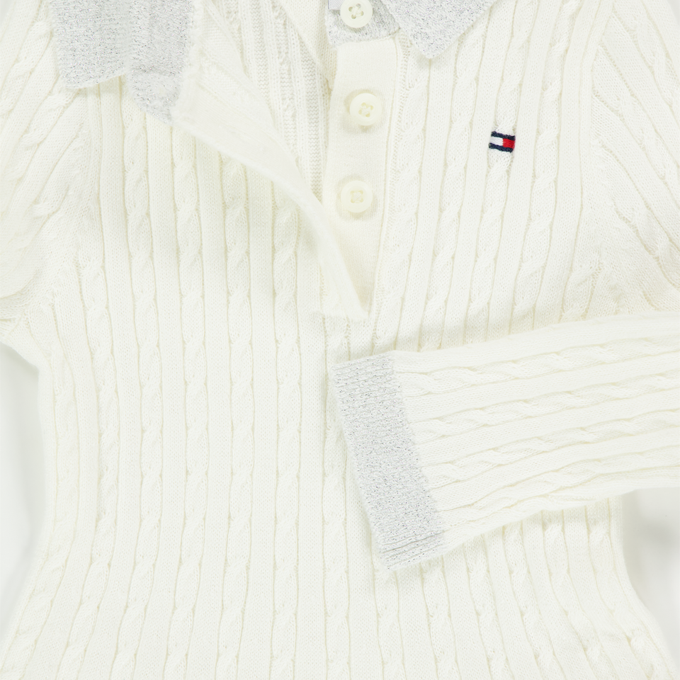 Tommy Hilfiger Bambino Ragazze Vestito Off White