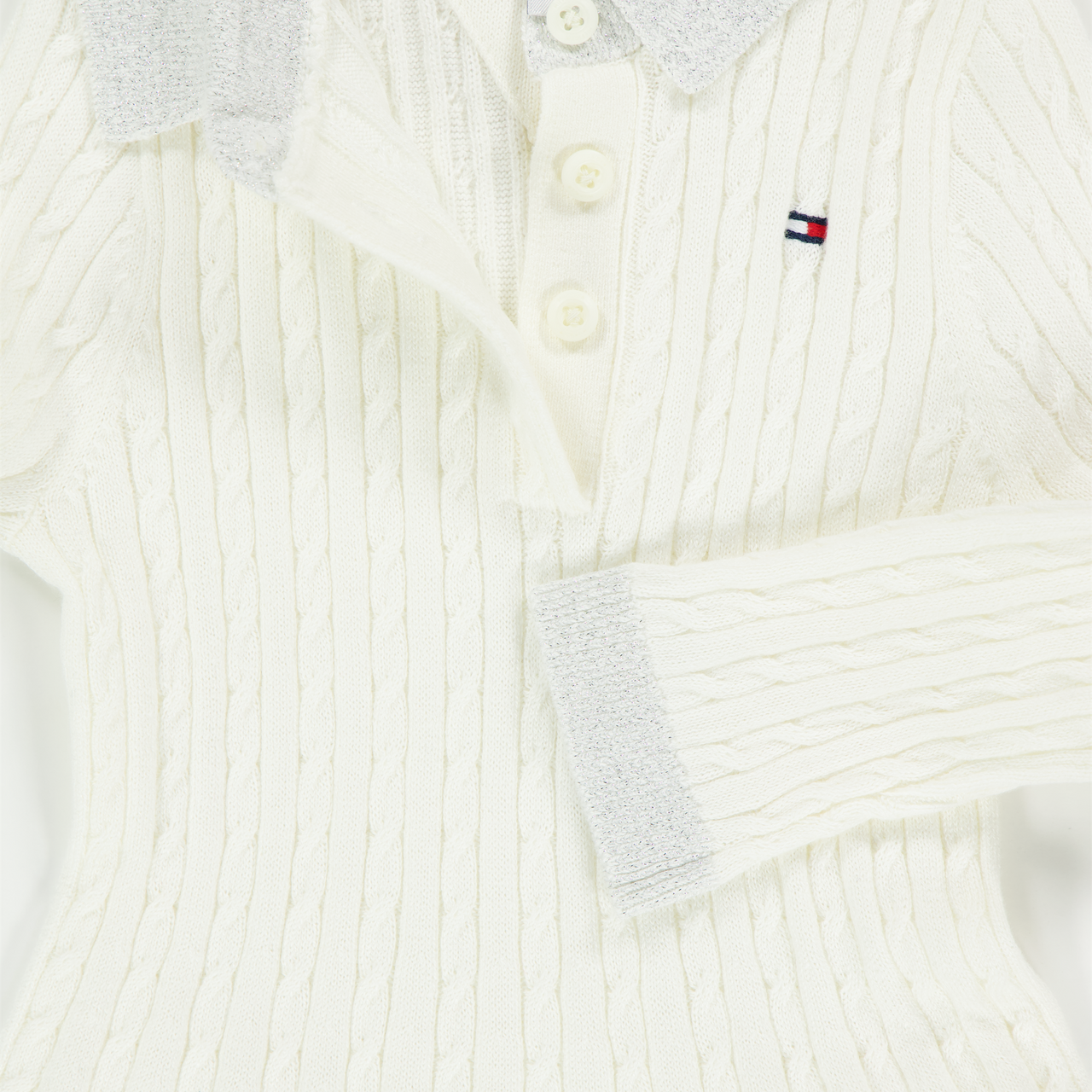 Tommy Hilfiger Baby Mädchen Kleid Grauweiß