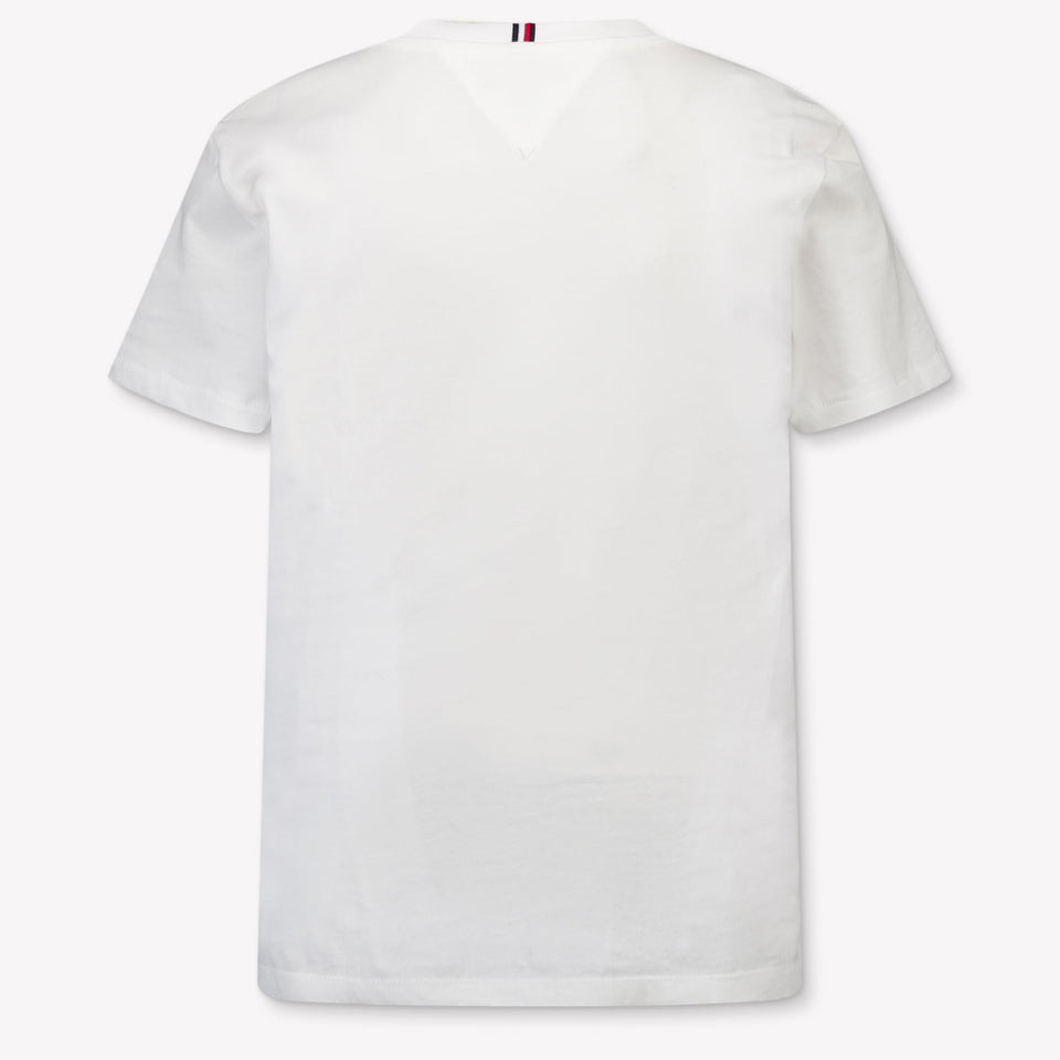 Tommy Hilfiger Kinder Jongens T-Shirt In Wit