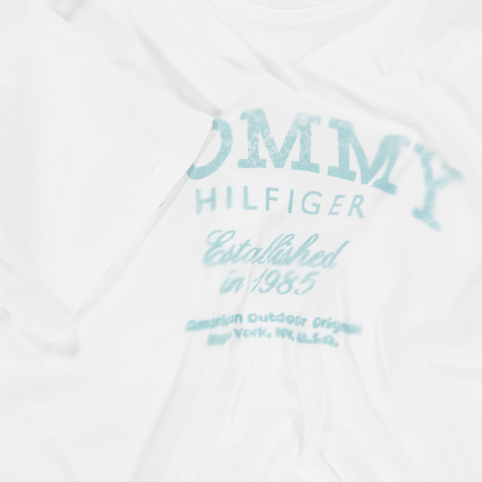 Tommy Hilfiger Kinder Jongens T-Shirt In Wit