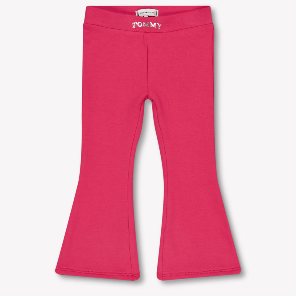 Tommy Hilfiger Bambino Ragazze Leggings in Rosa Scuro