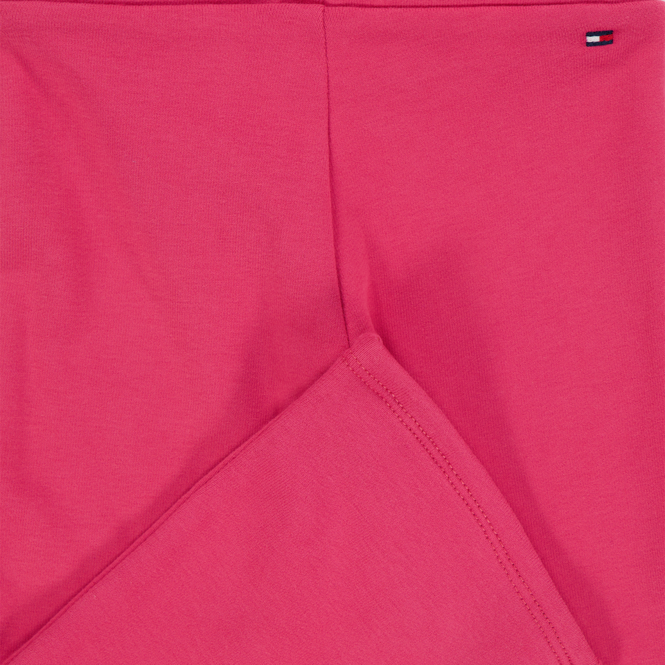 Tommy Hilfiger Bambino Ragazze Leggings in Rosa Scuro