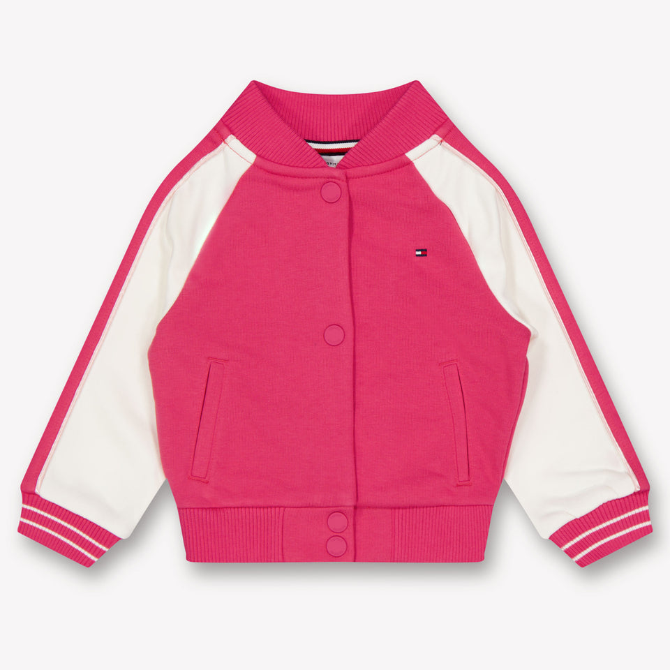 Tommy Hilfiger Bébé Filles Veste Rose Foncé