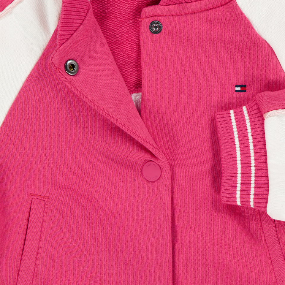Tommy Hilfiger Bébé Filles Veste Rose Foncé