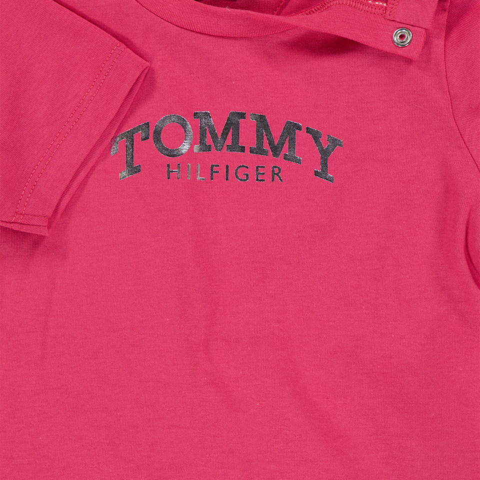 Tommy Hilfiger Baby Mädchen T-Shirt in Dunkelrosa