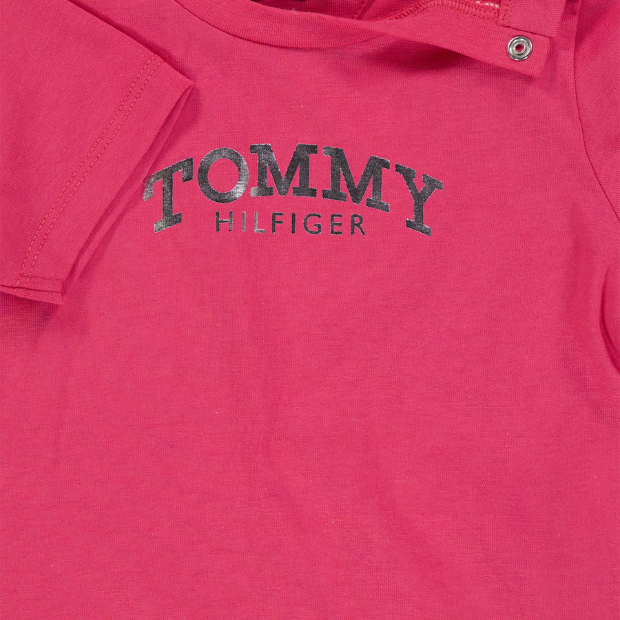 Tommy Hilfiger Baby Meisjes T-Shirt In Donker Roze
