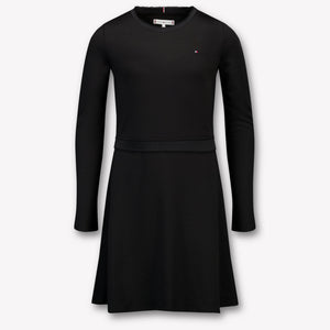 Tommy Hilfiger Kinder Mädchen Kleid Schwarz