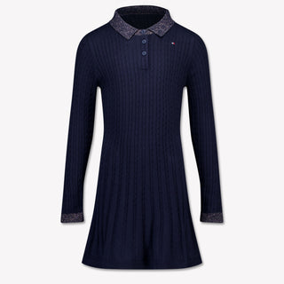 Tommy Hilfiger Kinder Meisjes Jurk In Navy