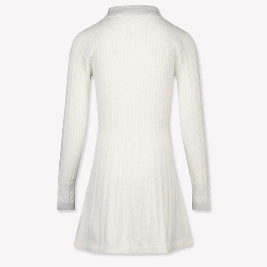 Tommy Hilfiger Kinder Meisjes Jurk In Off White