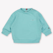 Tommy Hilfiger Bébé Unisexe Pull en turquoise