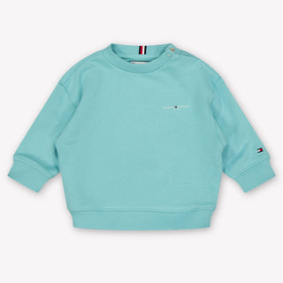 Tommy Hilfiger Bébé Unisexe Pull en turquoise