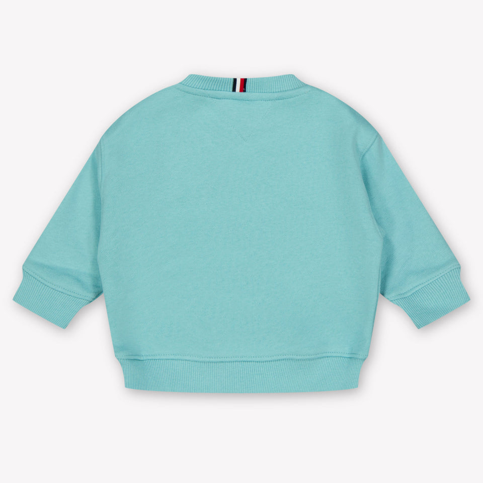 Tommy Hilfiger Bébé Unisexe Pull en turquoise